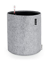 Pot rond Lechuza Trend Cover feutre gris clair Ø32 × h.33 cm