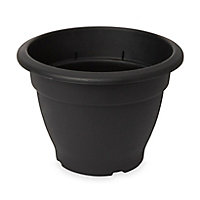 Pot rond plastique Blooma Florus noir ø30 x h.22 cm