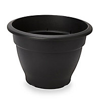 Pot rond plastique Blooma Florus noir ø40 x h.28 cm