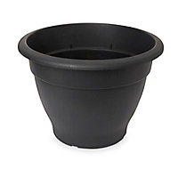 Pot rond plastique Blooma Florus noir ø60 x h.40 cm