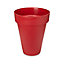 Pot rond plastique Blooma Nurgul rouge ø40 x h. 58 cm