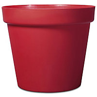 Pot rond plastique Blooma Nurgul rouge ø58 x h.52 cm