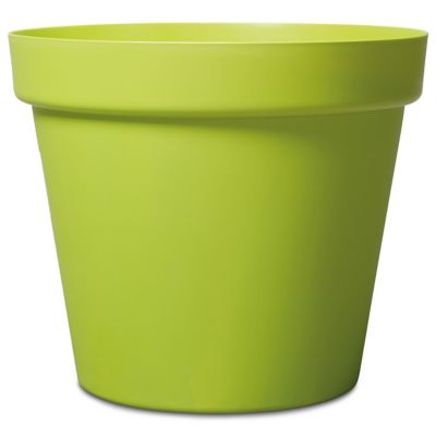 Pot rond haut PVC vert anis - Pots en plastique - Artiplantes