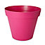 Pot rond plastique Blooma Toscane rose ø100 x h. 79 cm