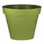 Pot rond plastique Blooma Toscane vert ø100 x h. 79 cm