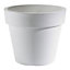 Pot rond plastique Euro3Plast Simple blanc ø60 x h.52 cm