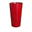 Pot rond plastique Euro3Plast Tuit rouge Ø40 x h.75 cm