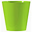 Pot rond polypropylène Euro3Plast Clivo vert pastel ø16 x h.16 cm