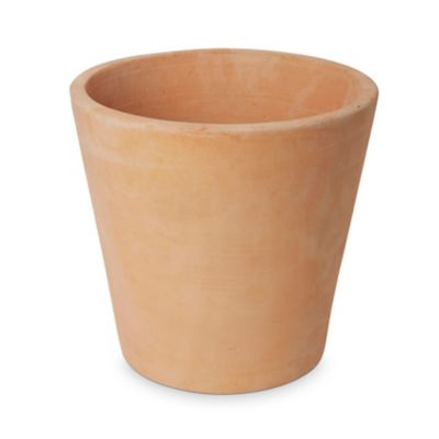 Pot rond terre cuite Blooma Mali effet blanchi ø35 x h.33 cm