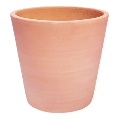 Pot rond terre cuite Blooma Mali effet blanchi ø40 x h.38 cm