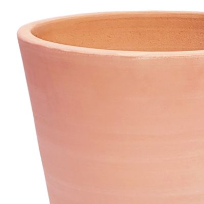 Pot rond terre cuite Blooma Mali effet blanchi ø40 x h.38 cm