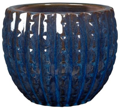 Pot rond terre cuite Deroma Majorelle ø20 x h.16 cm