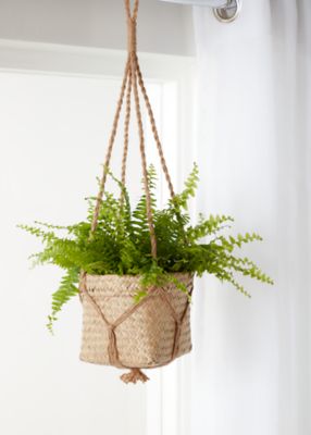 Pot suspendu herbes marines naturel 12 cm