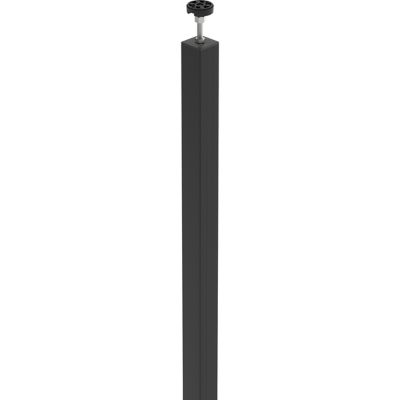 Poteau Alara noir aluminium h.225 cm GoodHome