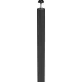Poteau Alara noir h.225 cm