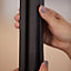 Poteau Alara noir h.225 cm