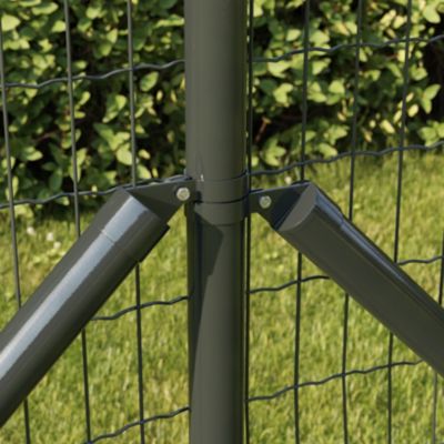 Poteau anthracite diamètre 48mm hauteur 0.70 M