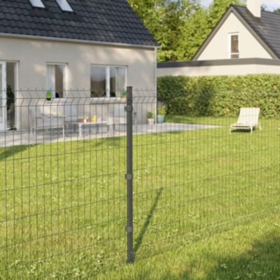 Poteau anthracite diamètre 48mm hauteur 1.80 M