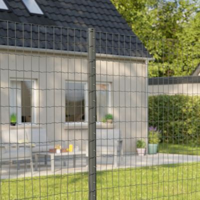Poteau anthracite diamètre 48mm hauteur 2.40 M