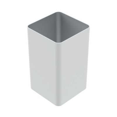 Poteau Belty 18 x 18 cm en aluminium à sceller - Hauteur 200 cm - Blanc