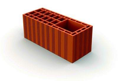 Poteau brique 20 x 20 x 50 cm terre cuite