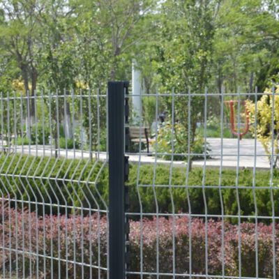 Poteau de clôture à encoches Blooma gris L.240 cm