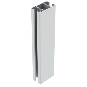 Poteau de clôture Belty aluminium blanc 9016 h.120cm