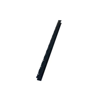 Poteau de clôture de hauteur 110 cm à encoches gris pour panneau de grillage rigide Louga