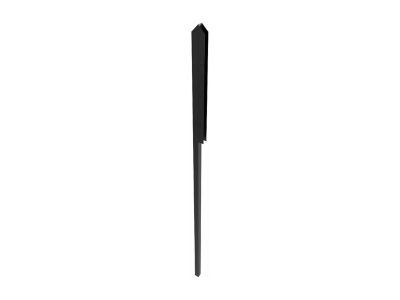Poteau de terminaison en F pour imposte - H130 cm - Noir - TEMPA