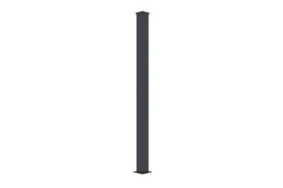 Poteau EIFEL 10x10cm aluminium H.190cm Gris anthracite