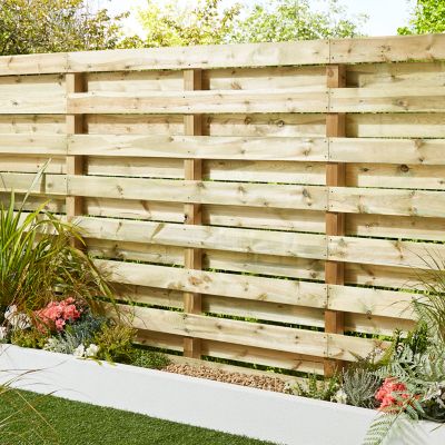 Poteau en bois Blooma vert 7 x 7 x h.180 cm