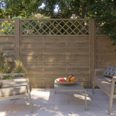 Poteau en bois Blooma vert 9 x 9 x h.240 cm