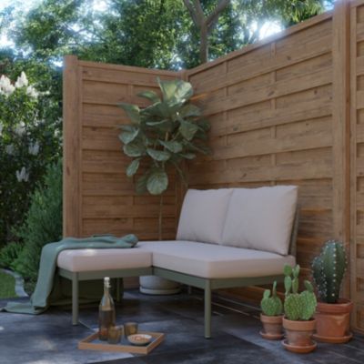 Poteau en bois Blooma vert 9 x 9 x h.240 cm