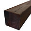 Poteau en bois bronze carré L.14 x l.14 cm H.240 cm