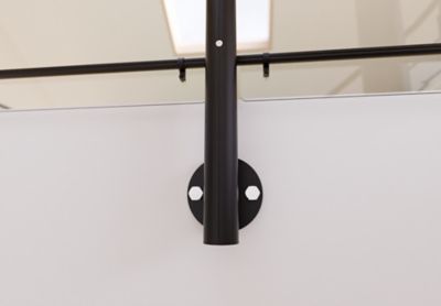 Poteau latéral pour garde corps Oxalis Alumin'home noir