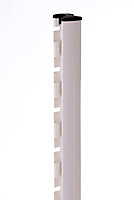 Poteau plastifié pour grillage Blooma Akela blanc h.1,60 m