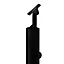 Poteau pour balustrade FORTIA aluminium noir H.113,7 cm