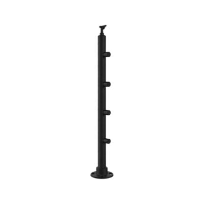 Poteau pour garde corps pose à plat Cala Ral 9005