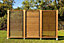 Poteau pour panneau bois brise vue persienne 8 x 8 x h.210 cm