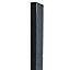 Poteau pour panneaux gabion sur platine soudée gris h.0,97 m