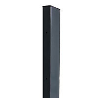 Poteau pour panneaux gabion sur platine soudée gris h.1,88 m