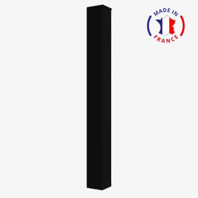 Poteau support aluminium sur platine H1800 mm Dimension poteaux 150 mm x 150 mm Couleurs Noir (RAL 9005)