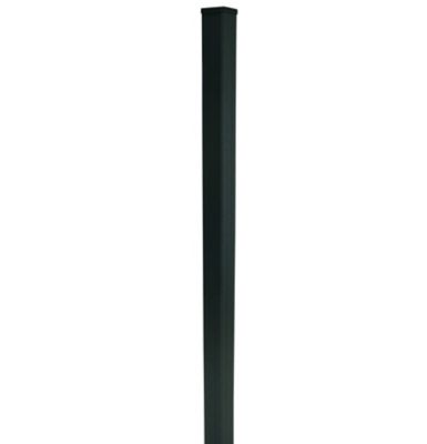 Poteau universel à fixer en aluminium anthracite pour clôture Neva Klikstrom, H.95cm