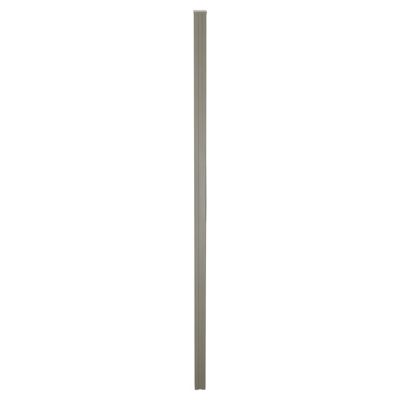 Poteau universel à sceller en aluminium taupe pour clôture Neva Klikstrom, H.240cm