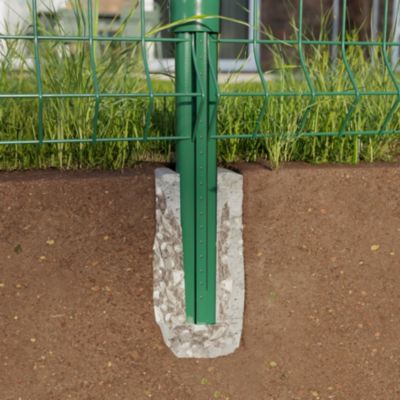 Poteau vert diamètre 48mm hauteur 1.30 M