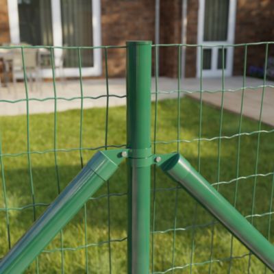 Maison Exclusive - Poteau De Clôture. Autre 26 Pcs Gris 3,2 X 3,2 X 78 5 Cm Acier 96876532