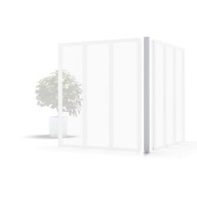 Poteaux d'Angle Kit Verrière - Blanc