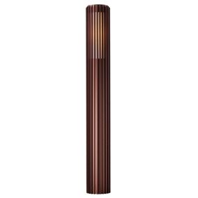 Potelet ALUDRA, Aluminium, Couleur Marron metallise, E27, H.95.4, IP54 / NORDLUX Extérieur