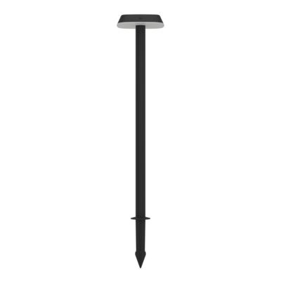 Potelet d'extérieur à energie solaire à detecteur de mouvement LED intégrée Dreoli noir 970lm IP44 Eglo