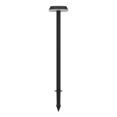 Potelet d'extérieur à energie solaire à detecteur de mouvement LED intégrée Dreoli noir 970lm IP44 Eglo